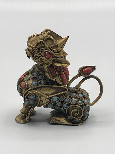 Himalaya foo tempel - himalaya, hund