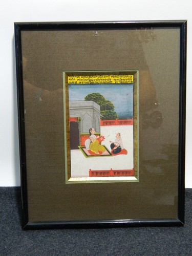 Original alte miniatur malerei - original,