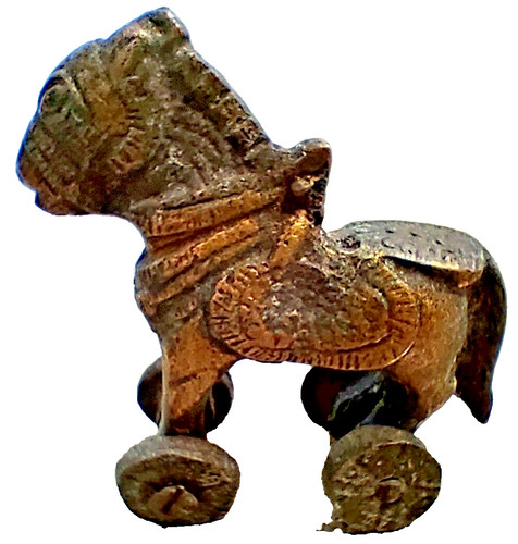 Indien bronze tempelpferd auf - indien,