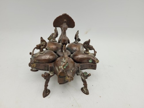 Alter bronze kumkum behälter - bronze,