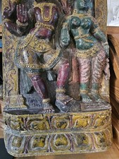 Holzrelief alt 63 cm Indien