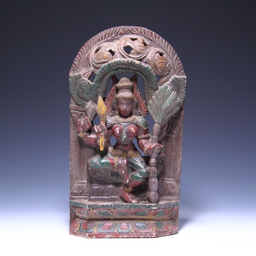 Carved hindu goddess - goddess, lakshmi